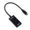 Преходник No brand, MHL (micro USB) към HDMI, 15см, Черен - 18223