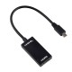 Преходник No brand, MHL (micro USB) към HDMI, 15см, Черен - 18223