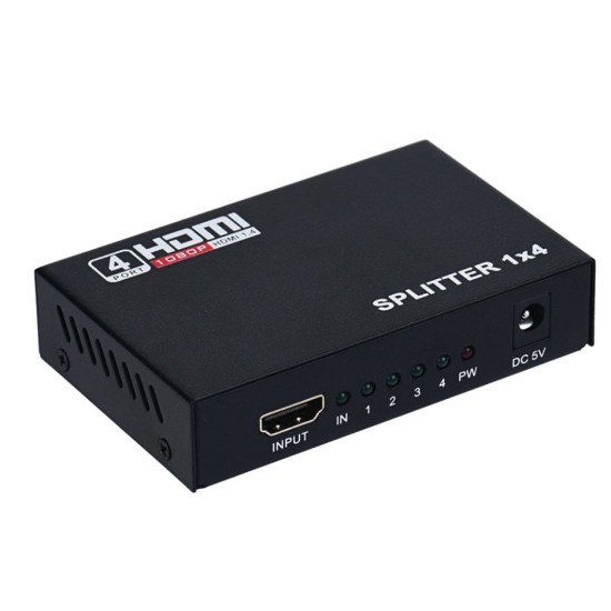 Сплитер от HDMI към 4 HDMI , със захранване - 18263