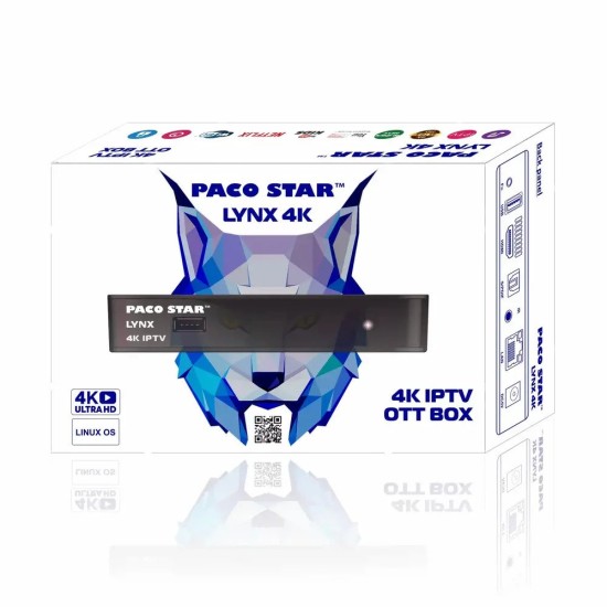 LYNX 4K Linux OTT HEVC приемник за IPTV